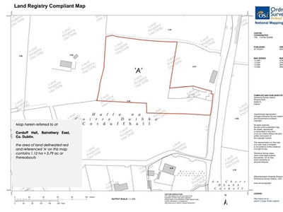 Derelict Cottage, C.2.8 Acres / 1.13 Ha, Corduff, Lusk, Co. Dublin.